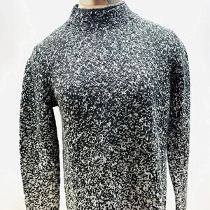 PURE J.JILL Women Long Sleeve Pull-Over High Neck Black Sweater Size Extra Small